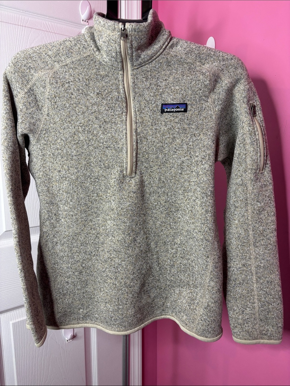 Patagonia Better Sweater Quarter Zip Fleece Pullover Gray Women’s Medium